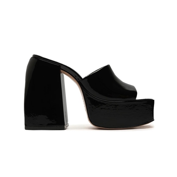 Chunky Patent Leather Platform Sandals - Picture 8 of 8